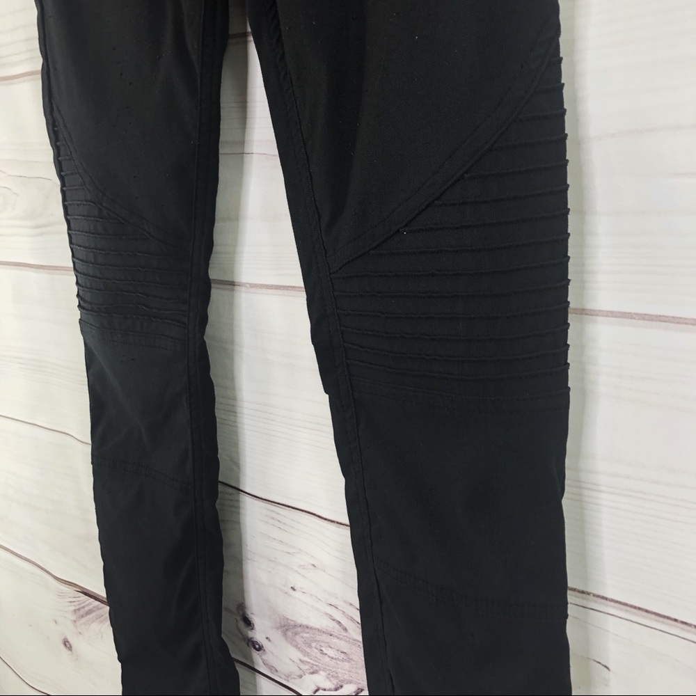 Prana Black Skinny Moto Pants - Picture 10 of 16
